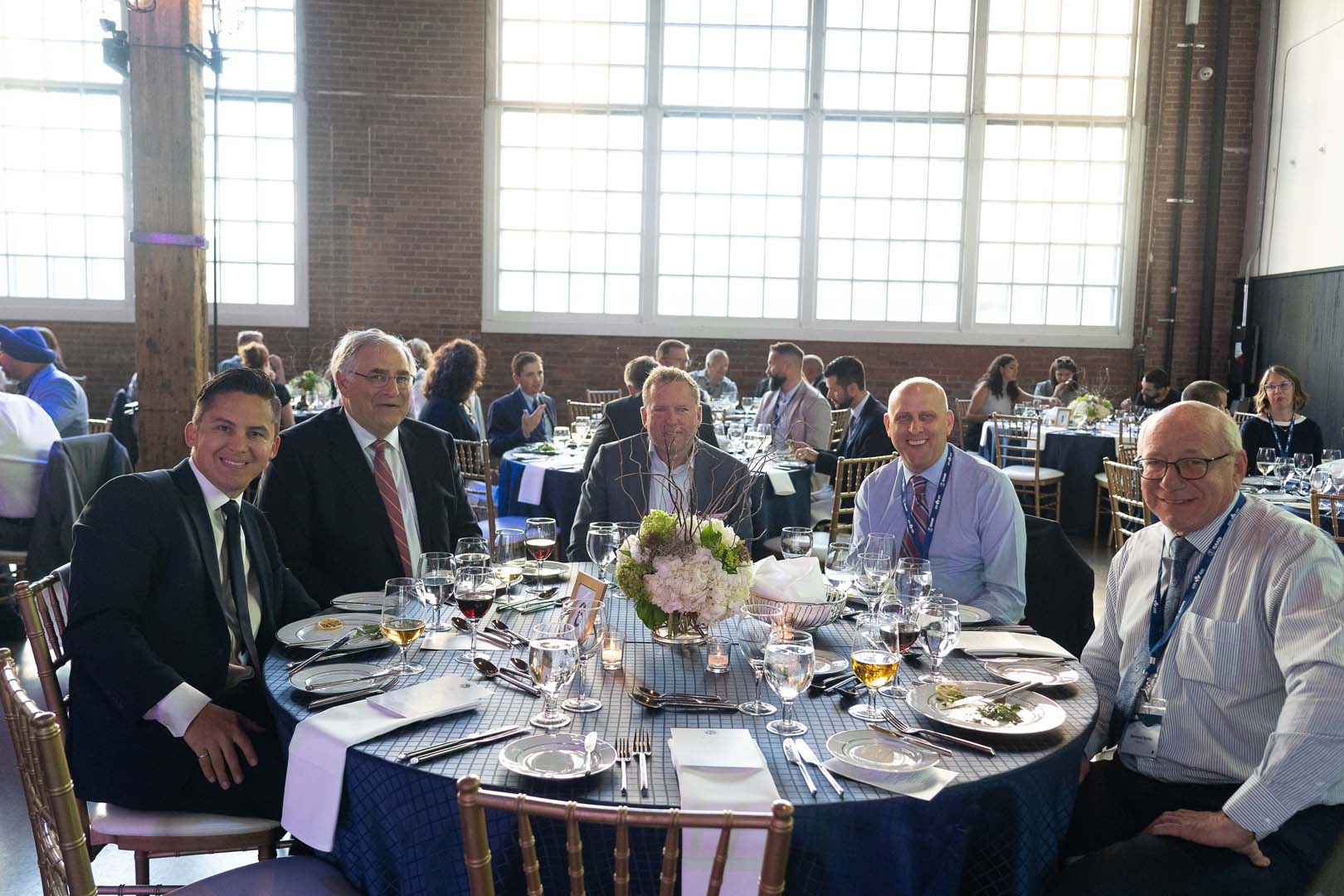 Men sitting at a table